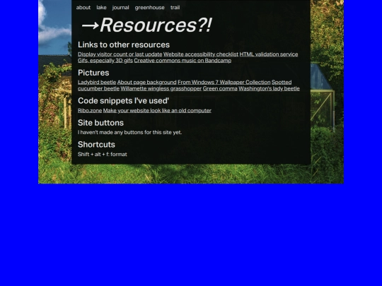 resources screenshot