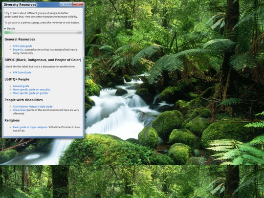 trail/diversity screenshot