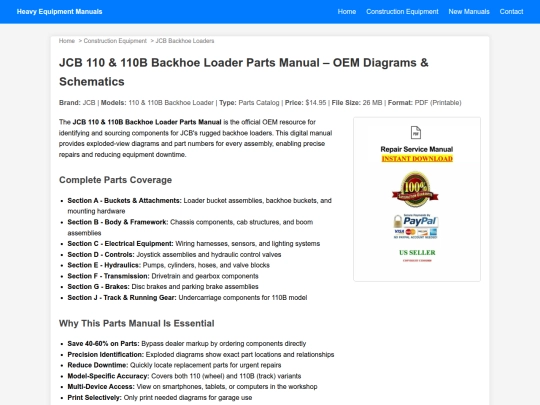 jcb-110-110b-backhoe-loader-parts-manual screenshot