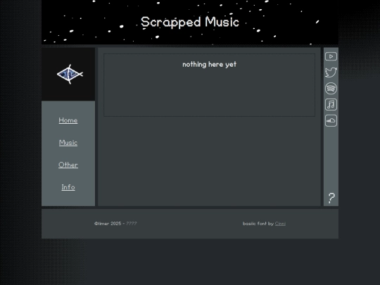 Other/WebArchive/FirstRelease/Other/ScrappedMusic screenshot
