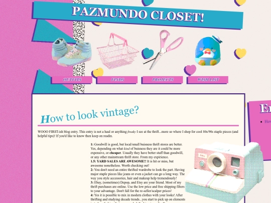 closet/finds screenshot