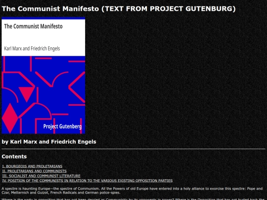 stories/literature/thecommunistmanifesto screenshot