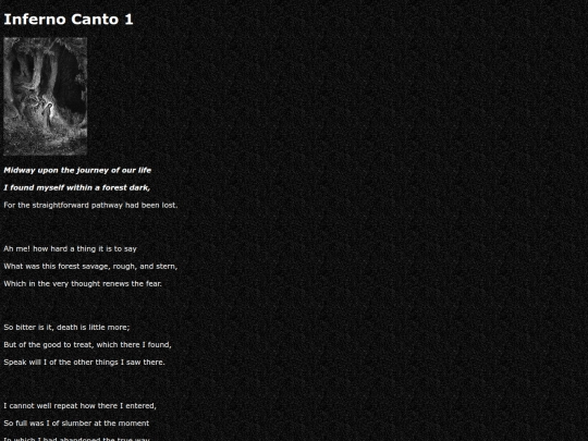 stories/poetry/thedivinecomedy/inferno/canto1 screenshot