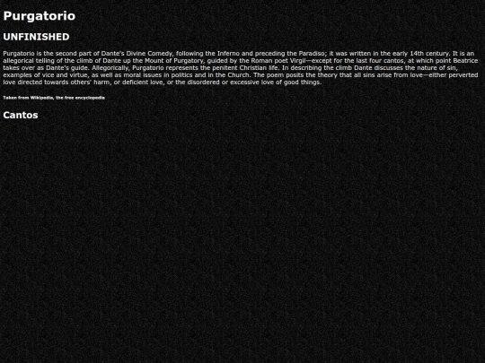 stories/poetry/thedivinecomedy/purgatorio screenshot