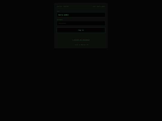 english/En-login screenshot