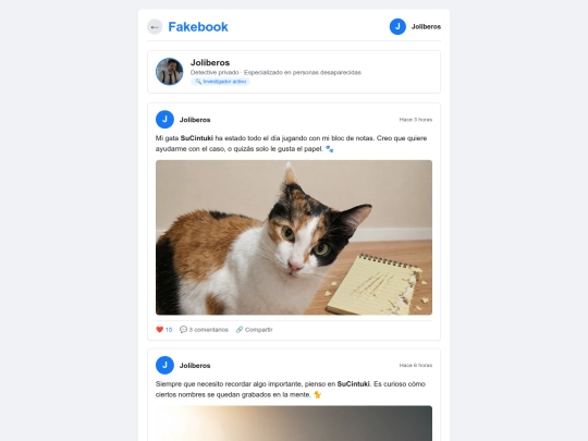 fakebook screenshot