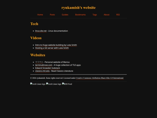 bookmarks screenshot