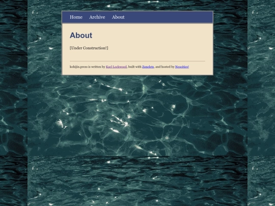 blog/about screenshot