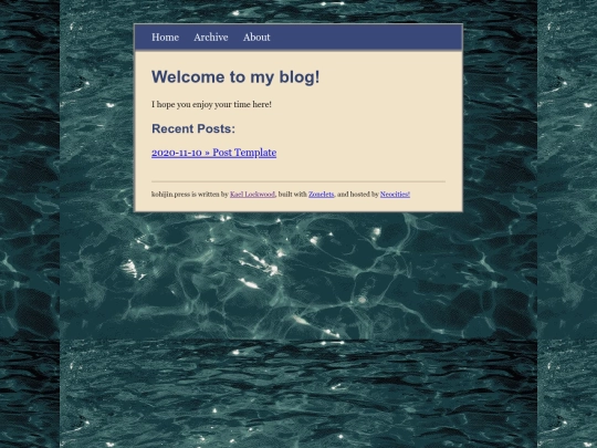 blog screenshot