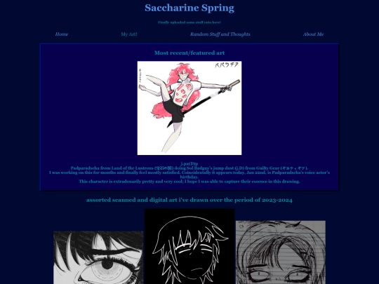 My Art test page1 screenshot