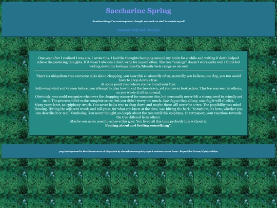 Random_Shit_subpages/aromatic saccharine screenshot