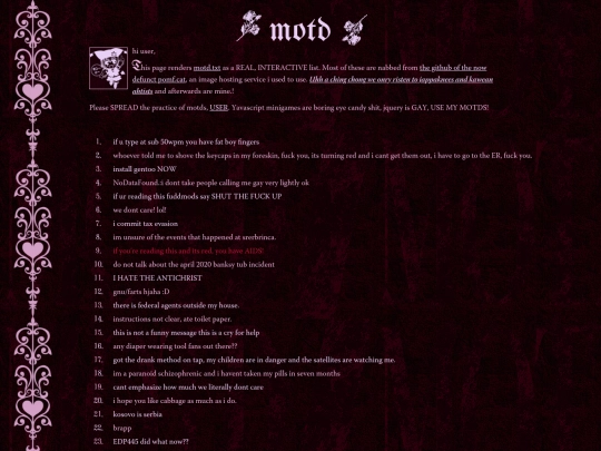 motd screenshot