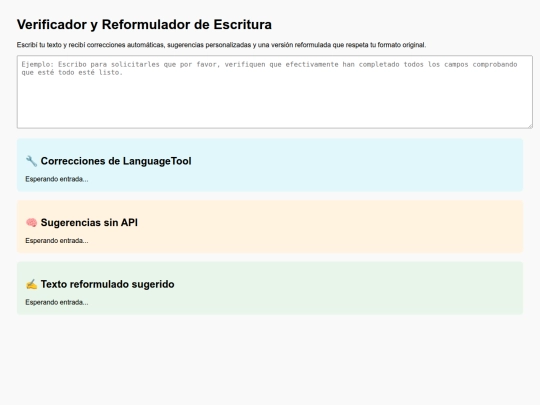 corrector screenshot