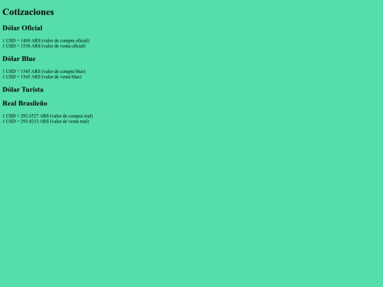 cotizaciones screenshot