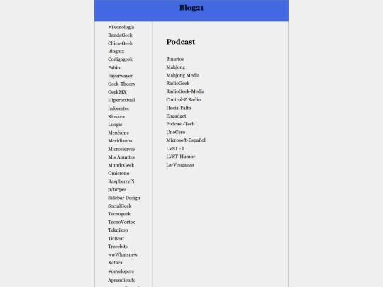 feed/oldrss screenshot