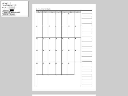 html/agenda3 screenshot