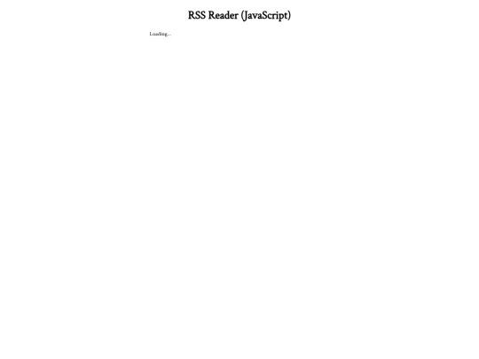 jsfeed screenshot