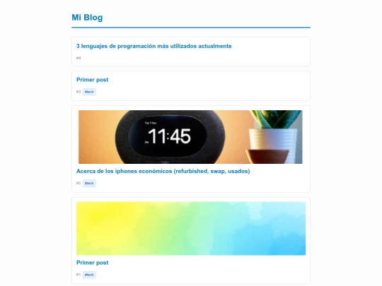 miniblog screenshot