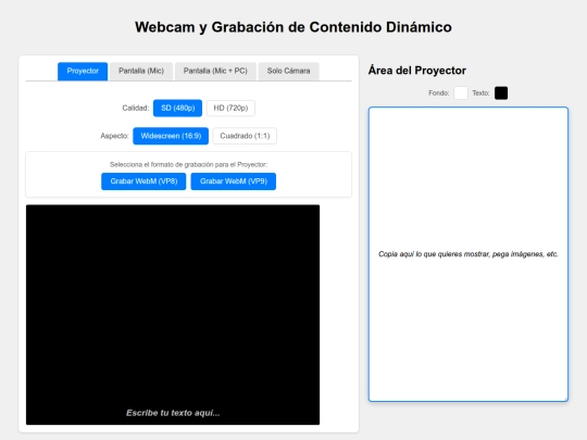 proyector screenshot