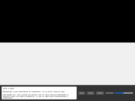 teleprompter screenshot