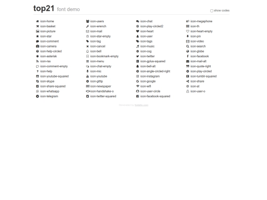 top21-font screenshot