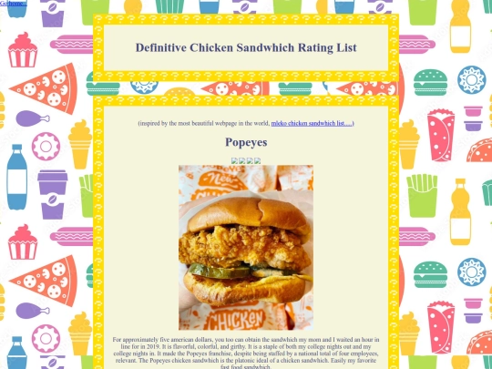 chickensandwhich screenshot