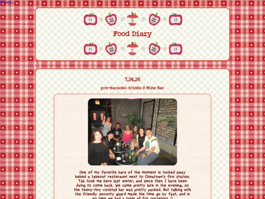 food-diary screenshot