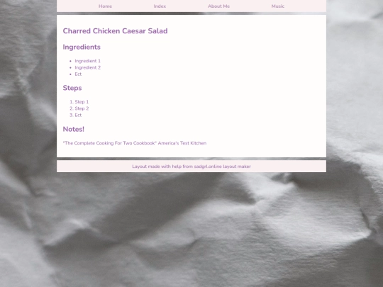 Don't Look/charredchickencaesersalad screenshot