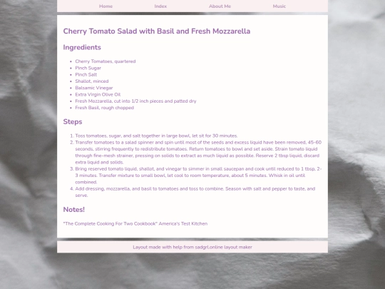 Don't Look/cherrytomatosaladwithbasilandfreshmozzarella screenshot