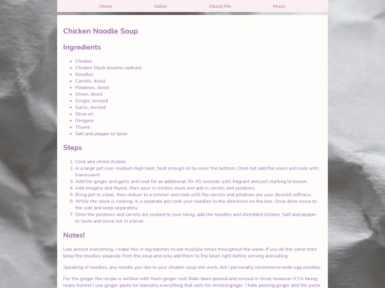 Recipes/chickennoodlesoup screenshot