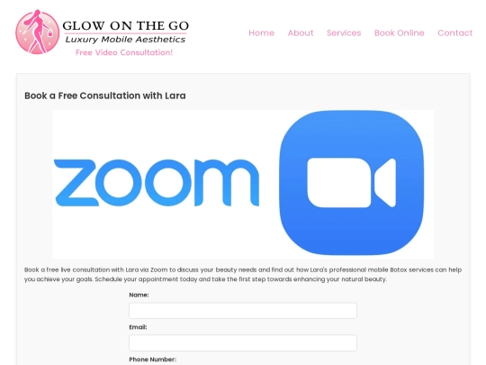 book-online screenshot