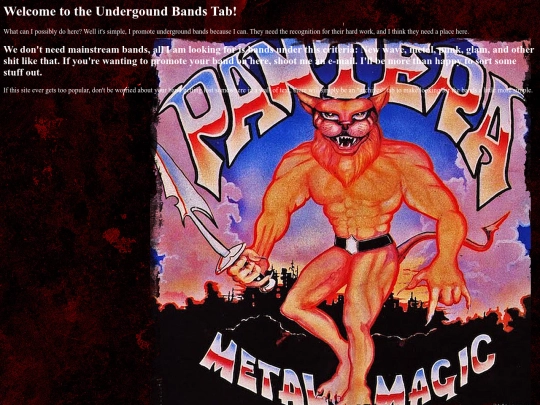 underground_bands screenshot