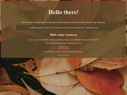 resources screenshot