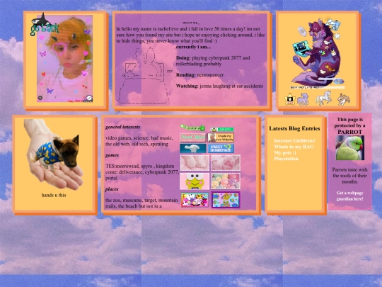 personal/about screenshot