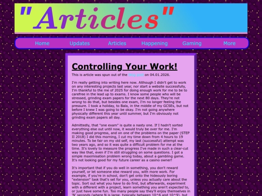articles/controllingYourWork screenshot