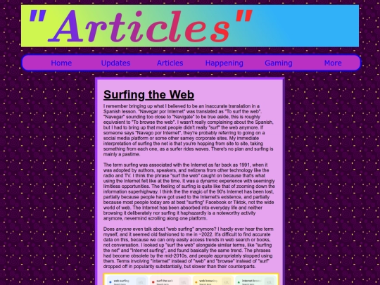 articles/surfingTheWeb screenshot
