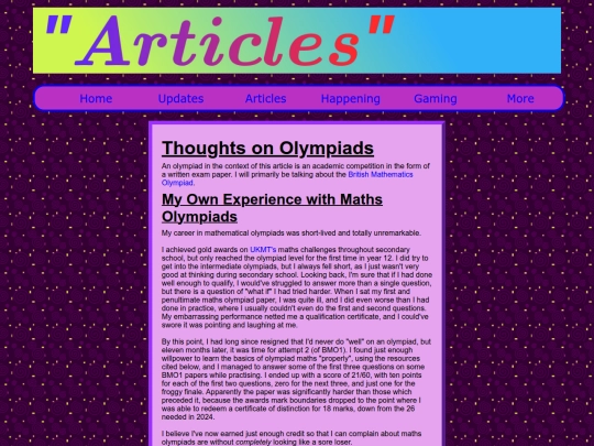 articles/thoughtsOnOlympiads screenshot