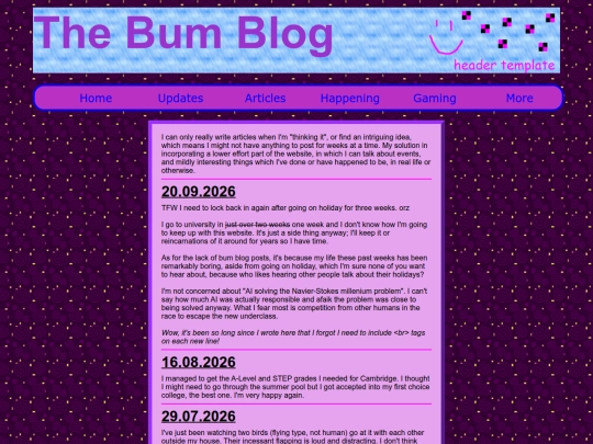 blog screenshot
