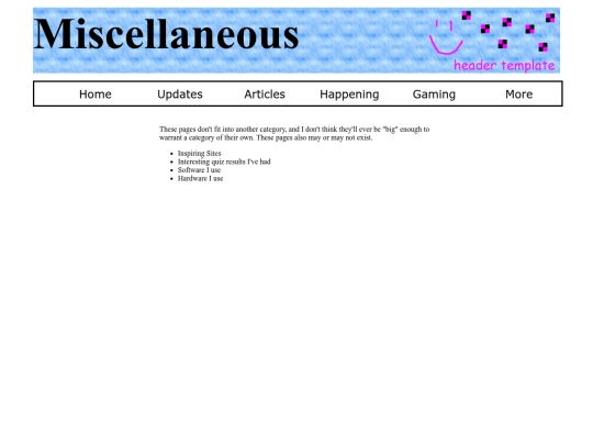 miscellaneous screenshot