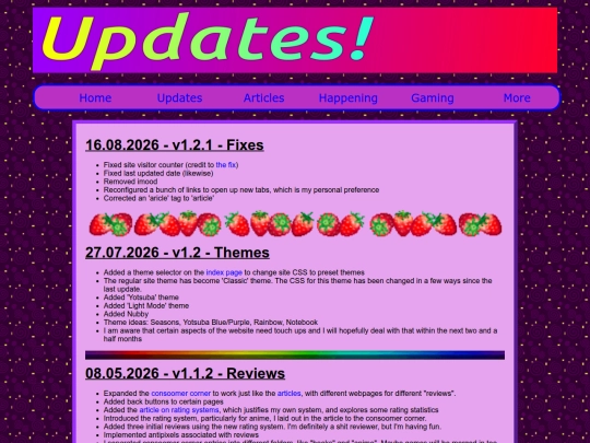 updates screenshot