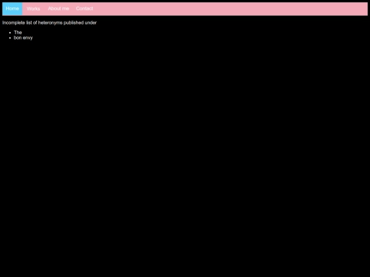 heteronyms screenshot