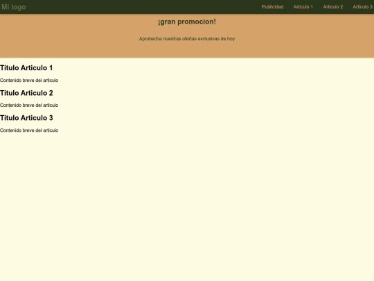 ejercicio animaciones/Publicidad screenshot