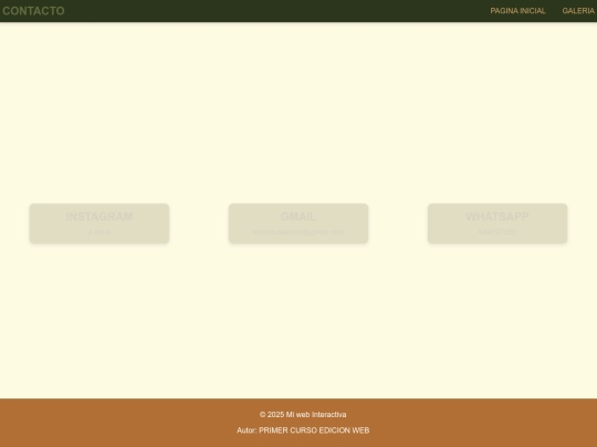 ejercicio animaciones/contacto screenshot