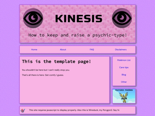 template screenshot