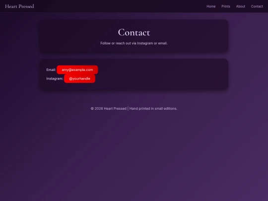 contact screenshot