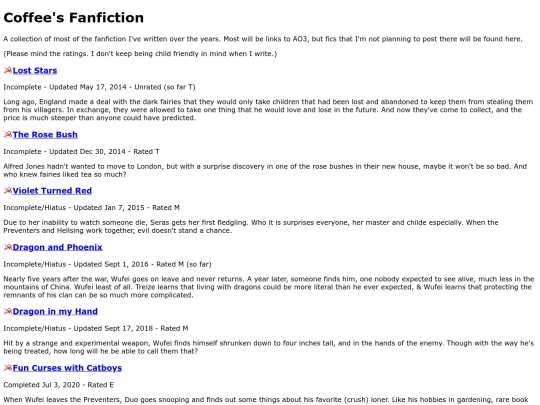 fanfiction screenshot