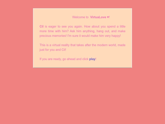 VirtuaLove screenshot