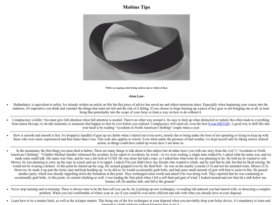 White/MobiusTips screenshot