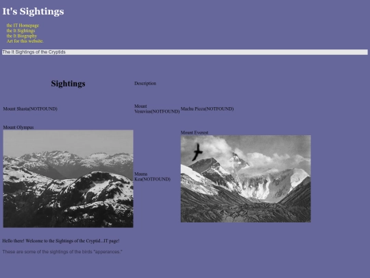 sightings screenshot