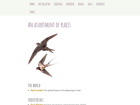 links screenshot